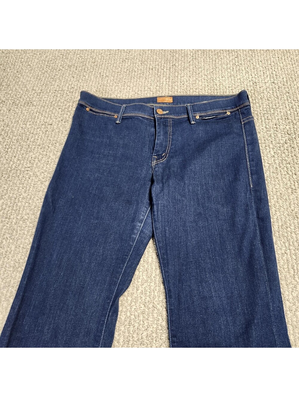 Mother The Curfew Blue Skies and Promises Flared Jeans Size 32 - Picture 10 of 13